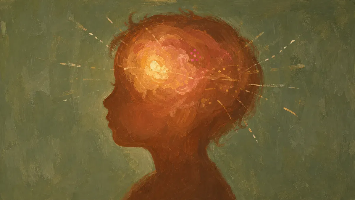 Brain diagram highlighting the frontal lobe and its role in speech and emotional control